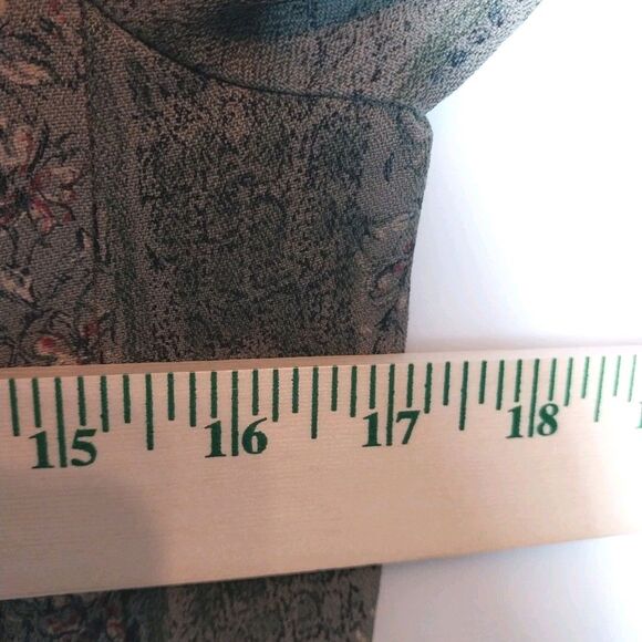 Vintage R&M Richards Karen Kwong Tunic Top Sz 12P Asian Inspired Side Slits Boho - Picture 3 of 7